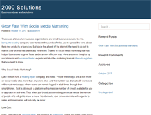 Tablet Screenshot of 2000solutions.com